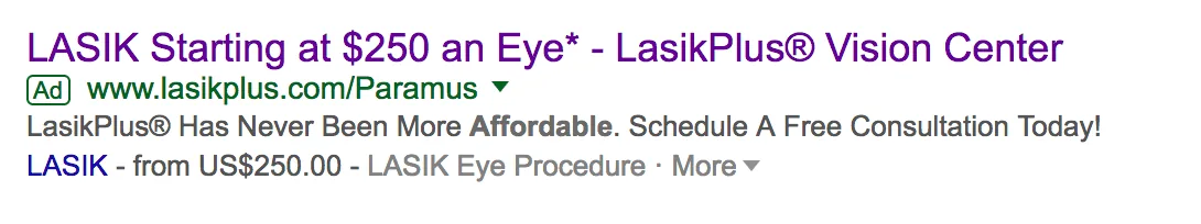 LASIK plus ad