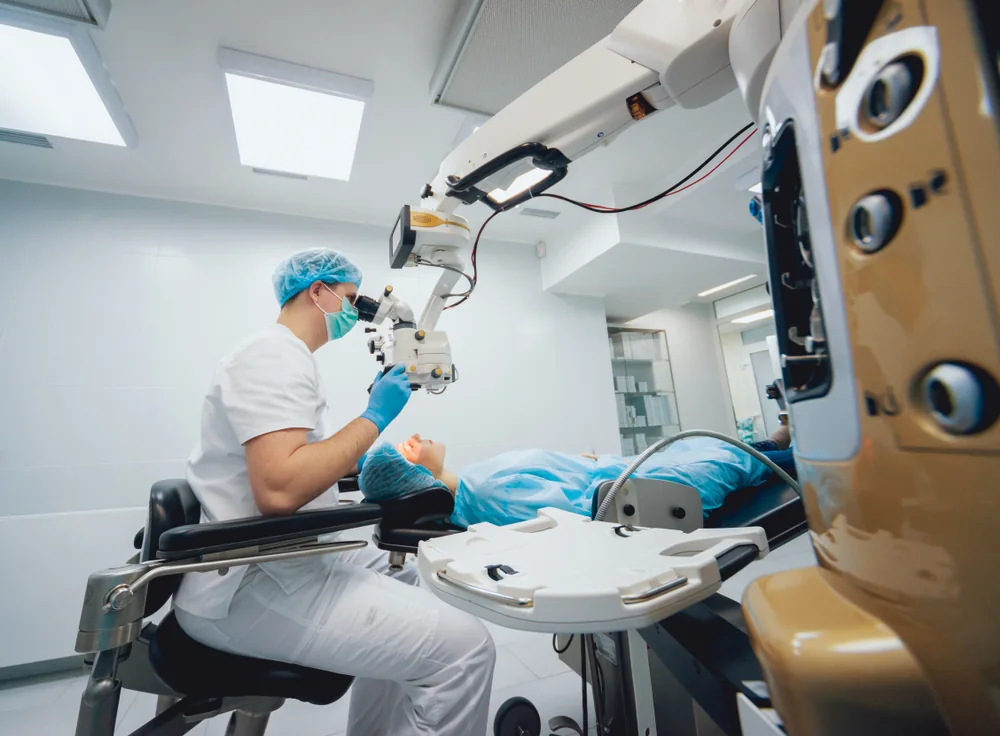 LASIK eye surgery procedure