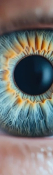detailed close up shot of blue eye