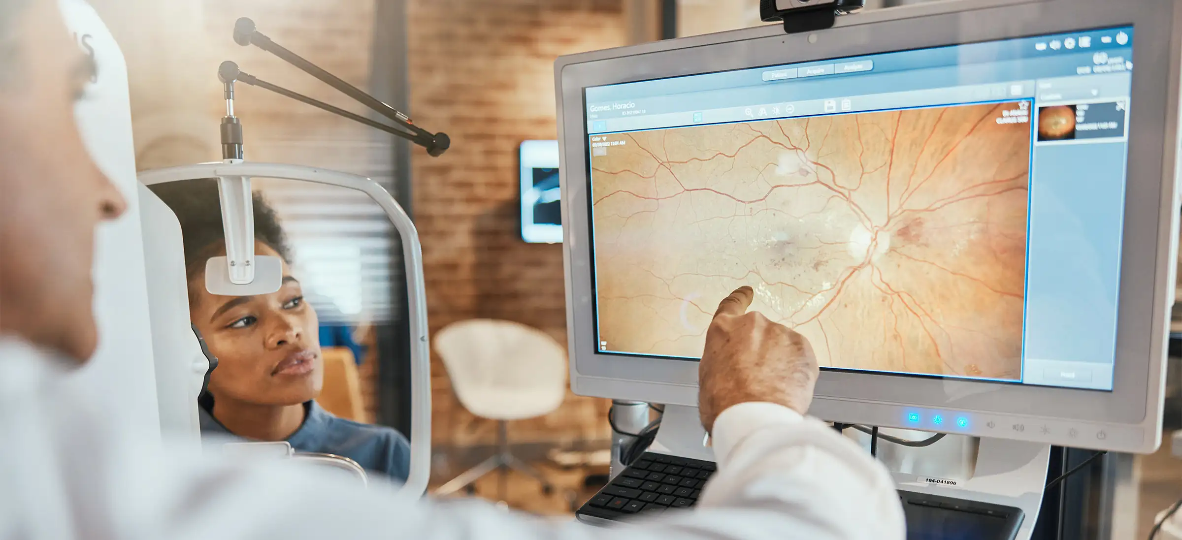 Retina eye consultation